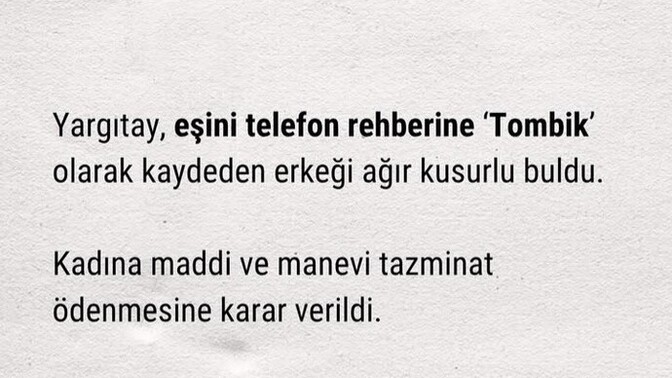 Eşiniz/sevgiliniz telefonda ne diye kayıtlı?