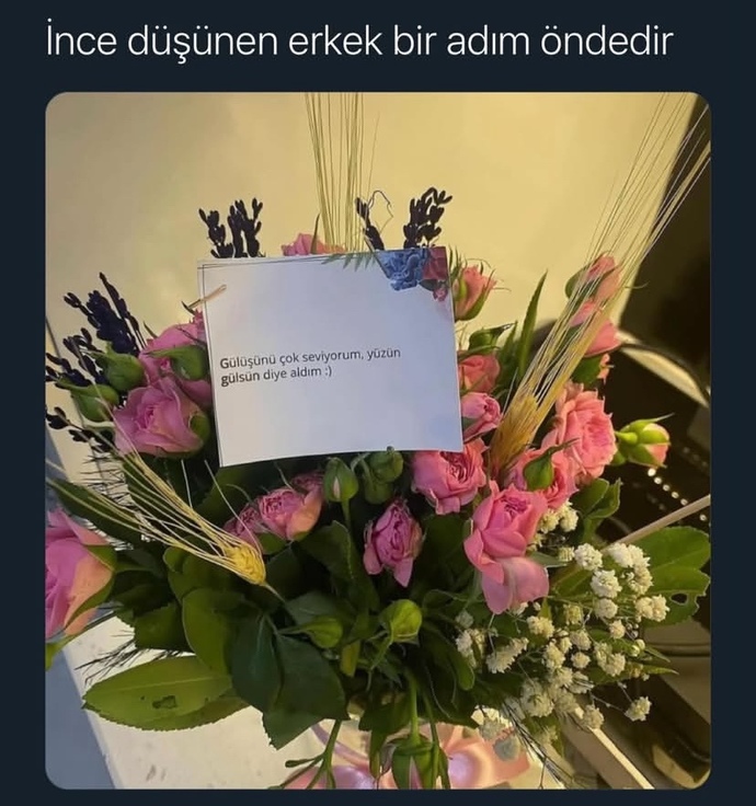 Ansızın size çiçek gelse kimden geldiğini düşünürsünüz?