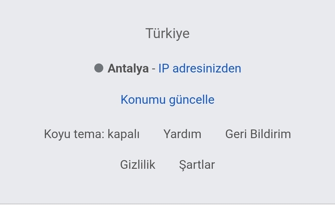 Google konumunuz nereyi gösteriyor?