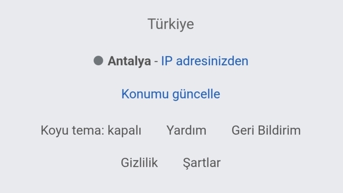 Google konumunuz nereyi gösteriyor?