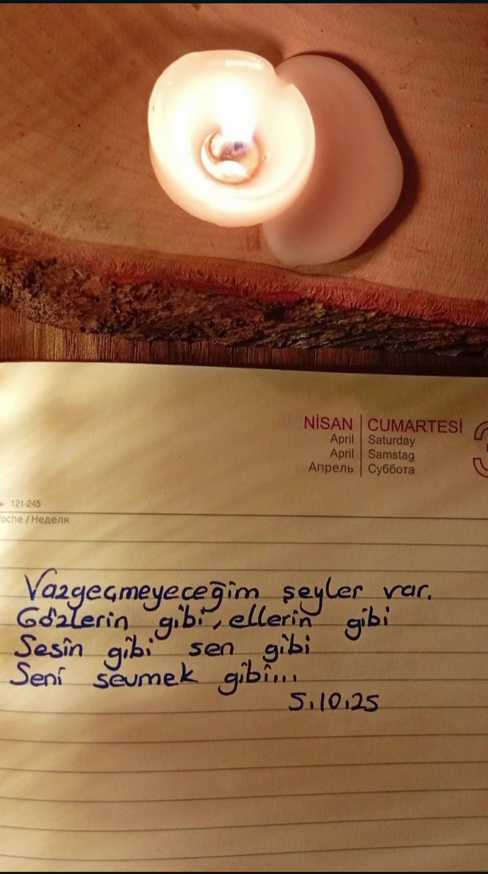 Vazgeçmeyeceğiniz şeyler var mı?