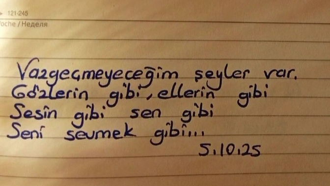 Vazgeçmeyeceğiniz şeyler var mı?