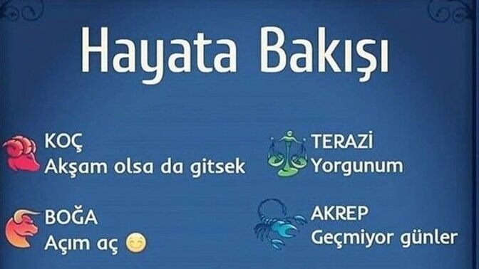 Burçların hayata bakış açısı nasılmış?