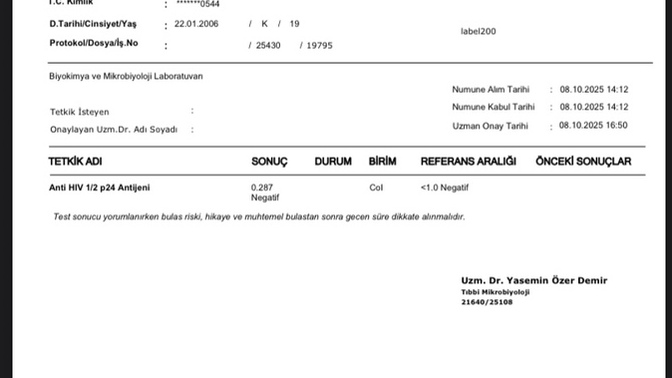Hiv testi ne zaman belli olur?