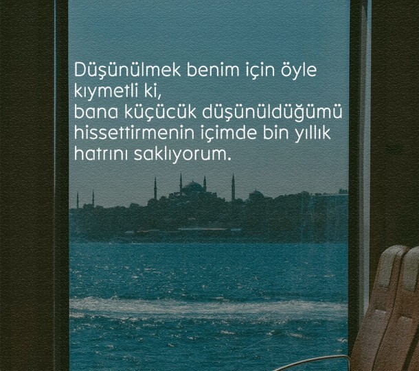 Sizi düşünen biri var mı?