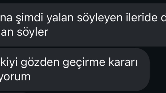 Sevgiline küçük bir yalan söylesen ama o da sana ‘bu ilişkiyi gözden geçirmem gerekiyor’ dese, ne yapardın?