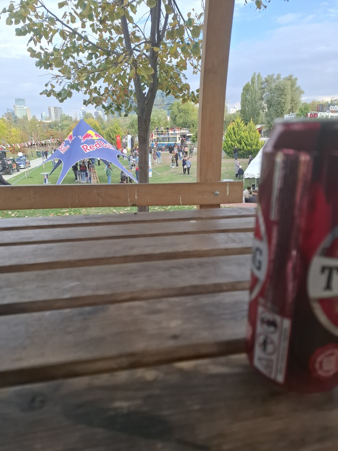 Biraz kafa dinleyim iki bişey içeyim dedim redbull mini konser etmiş. Onu seyrediyorum.