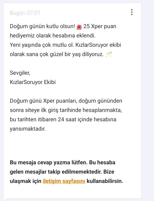 Arkadaşlar bugün benim doğum günümmüş 30a bir adım kaldı, gerilim filmi gibi değil mi?