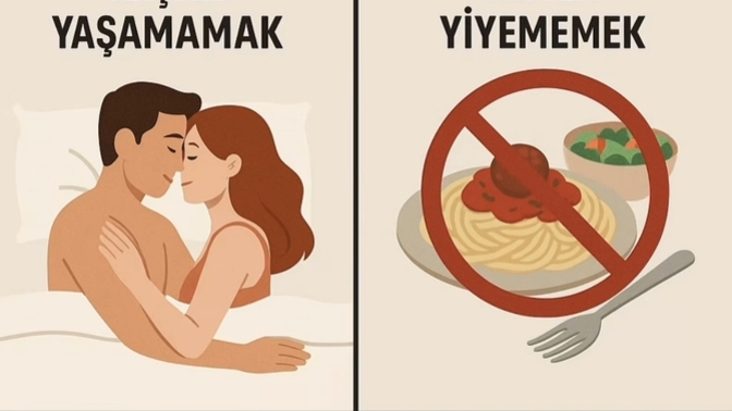 Hayatınız boyunca seks yapmamak mı, hayatınız boyunca lezzetli yemek yiyememek mi?
