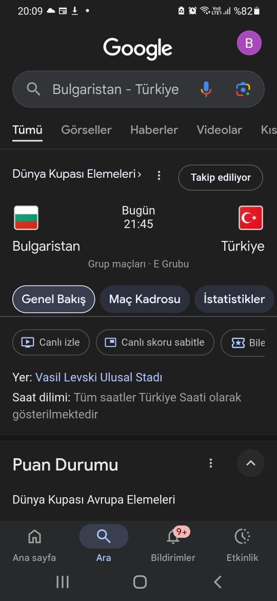 Bugün milli maç var Bulgaristan türkiye maçı kim yener 21:45 maç milli takıma iyi başarılar?