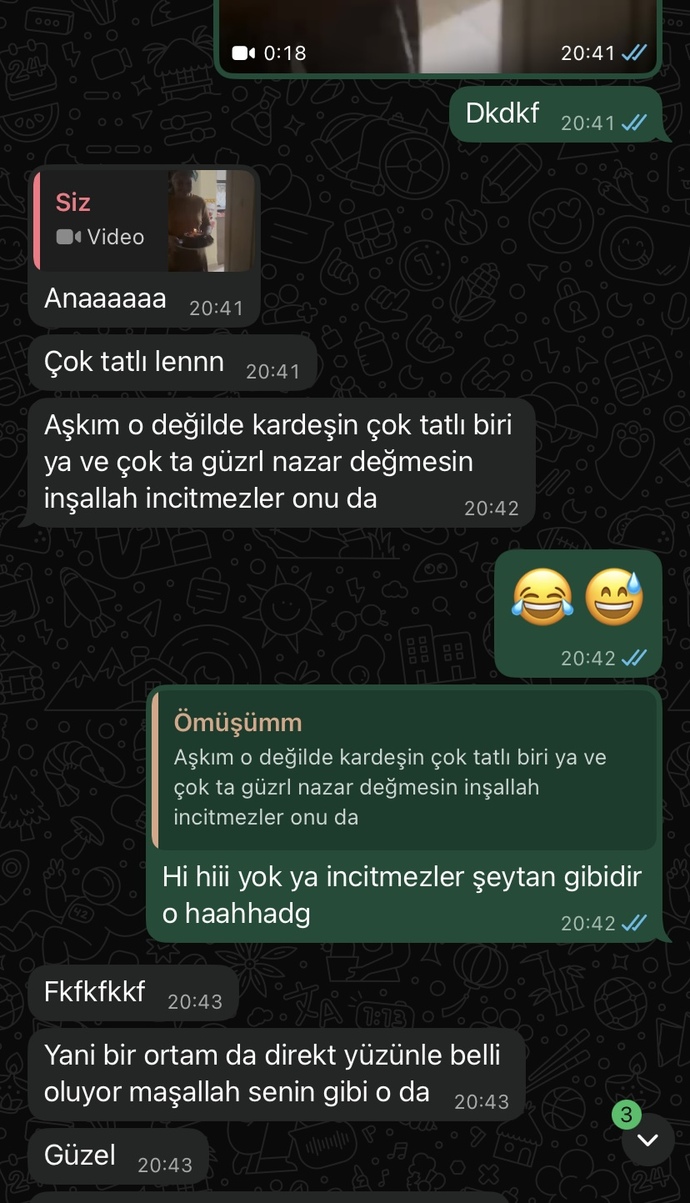 Sevgilim kardeşime böyle dedi ama bunda bi art niyet aramamaliyim değil mi?