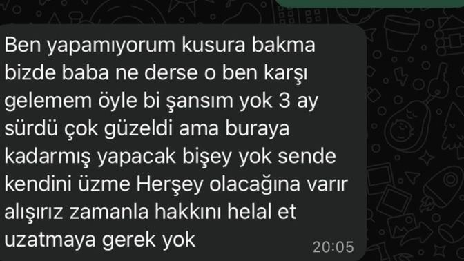 Sizce sevmiş midir ve ayrılma bahanesini nasıl buldunuz?