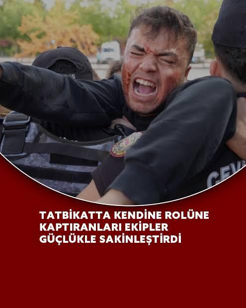 Terör tatbikatında güçlükle sakinleştirilen çocuk hakkında ne düşünüyorsunuz?