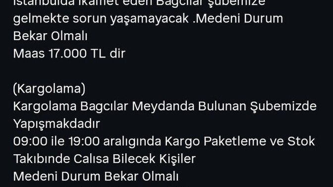Böyle bir iş ilanı buldum tesettür giyim mağazası iyi mi değil mi?