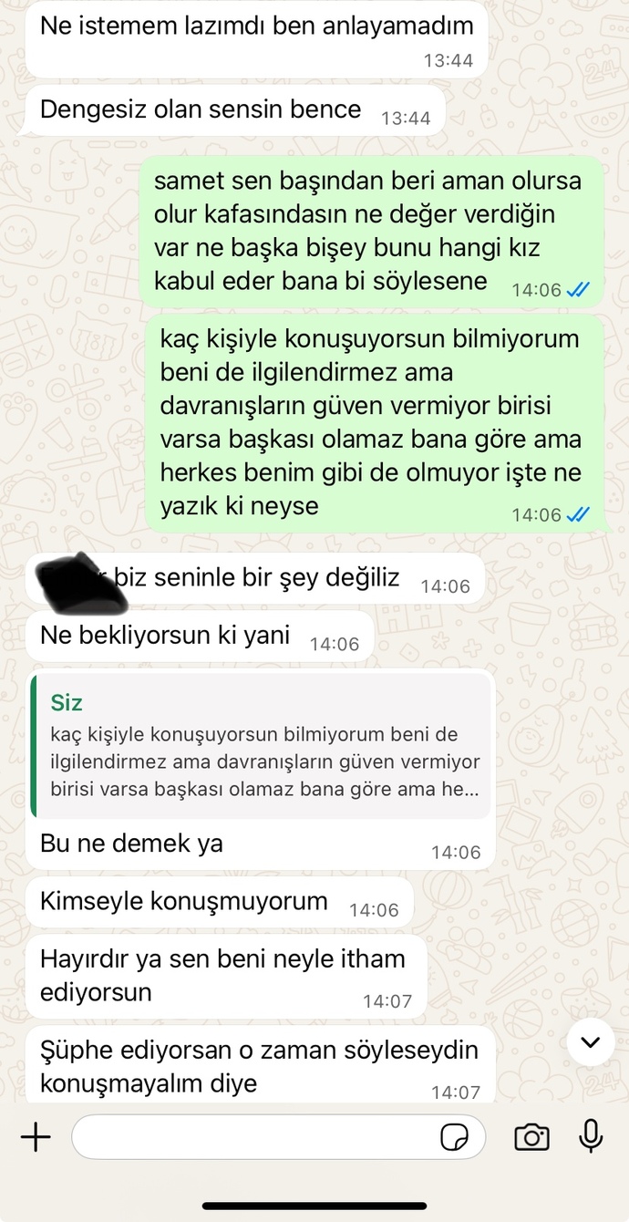 Yeni konuşmaya başladık. ama mesajları soğuktu. ve 2 gün boyunca hiç yazmadı bugün böyle yazmış. yorumunuz ne? olur mu bu ilişki?