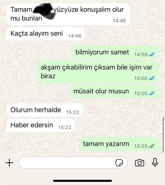 Yeni konuşmaya başladık. ama mesajları soğuktu. ve 2 gün boyunca hiç yazmadı bugün böyle yazmış. yorumunuz ne? olur mu bu ilişki?