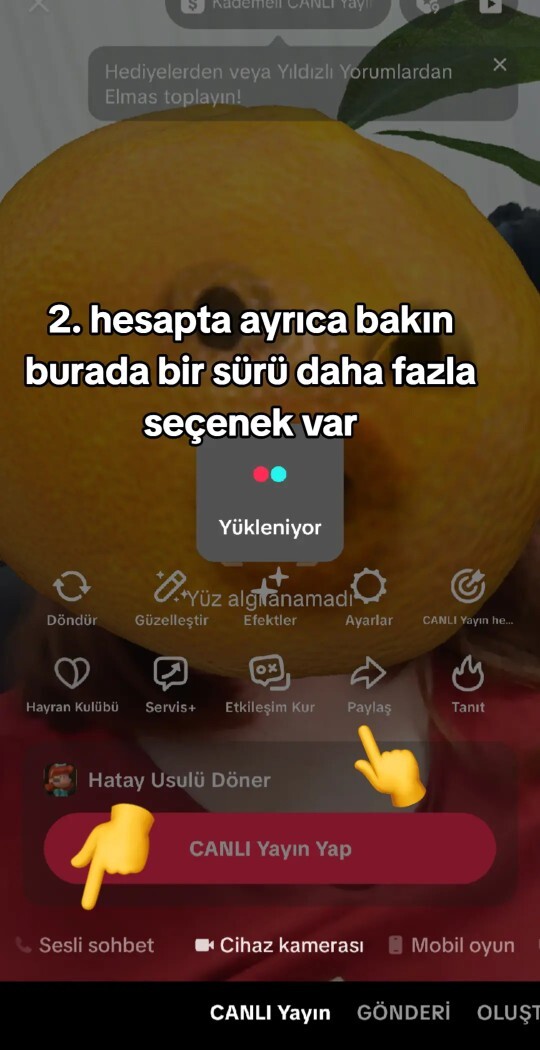 Komik videolar paylaştığım TikTok hesabında canlı yayında konuk alamıyorum neden?