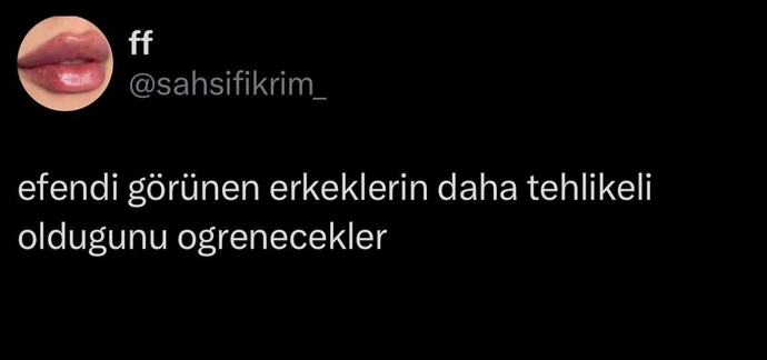 Efendi erkek mi fırlama erkek mi?