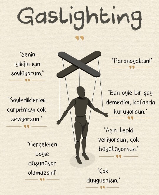 Gaslightinge uğradınız mı? bu tarz insanlarla nasıl başa çıkıyorsunuz? önlemleriniz nelerdir?