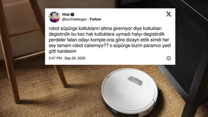 Robot süpürgenin başınıza açtığı trajik bir olay var mı?