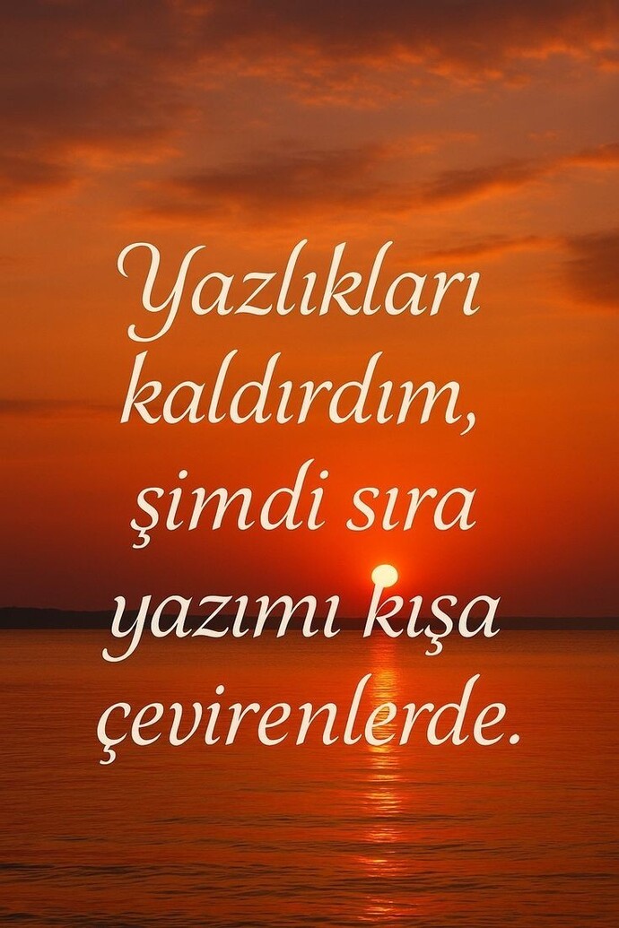 Yazlıkları kaldırdınız mı?