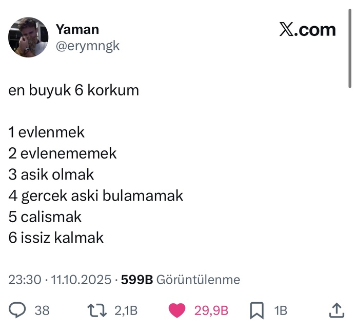 Sizde de durumlar böyle mi?😂 En büyük korkunuz nedir?