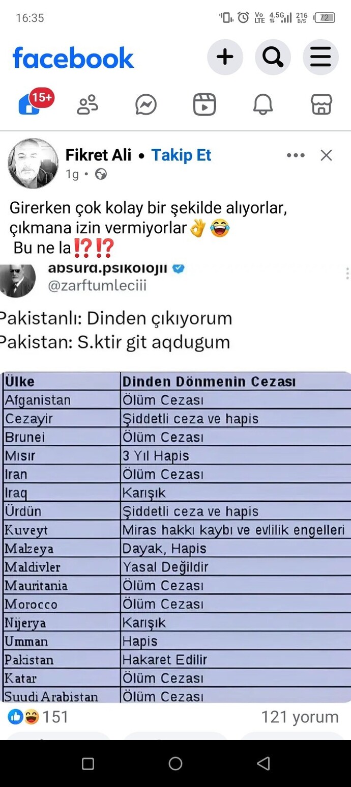 Dinden çıkmak kötü değil mi?