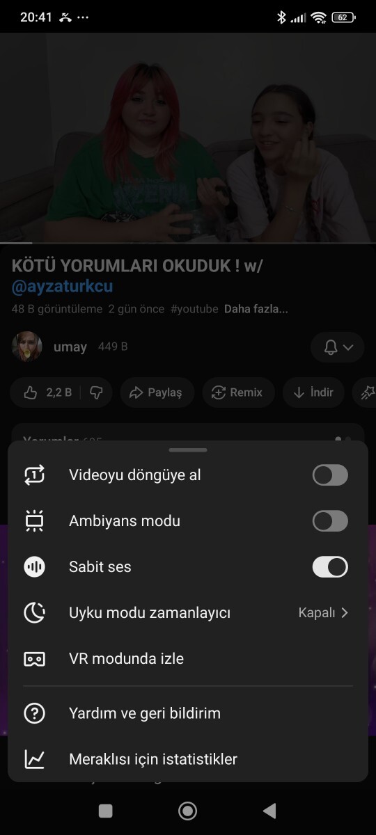 YouTubeun neden böyle yaptığı hakkında hiçbir fikrim yok yapay zekaya falan da sordum mantıklı bir açıklama bulamadım?
