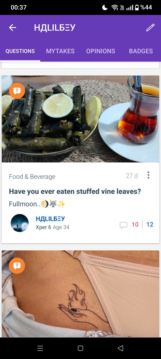 Çayın yanında tercih ettiğin yiyecek nedir?