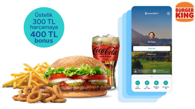 Whopper menü hediyesi seni bankaya üye olmaya ikna eder mi?