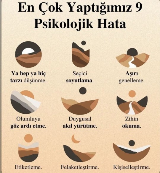En çok yaptığınız psikolojik hata nedir? Olaylar sonucunda psikolojijizi nasıl düzeltirsiniz?