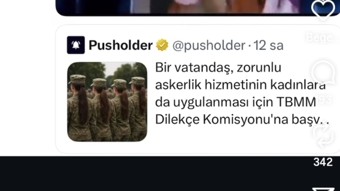 Kadınlara zorunlu askerlik gelse nolur 😀?