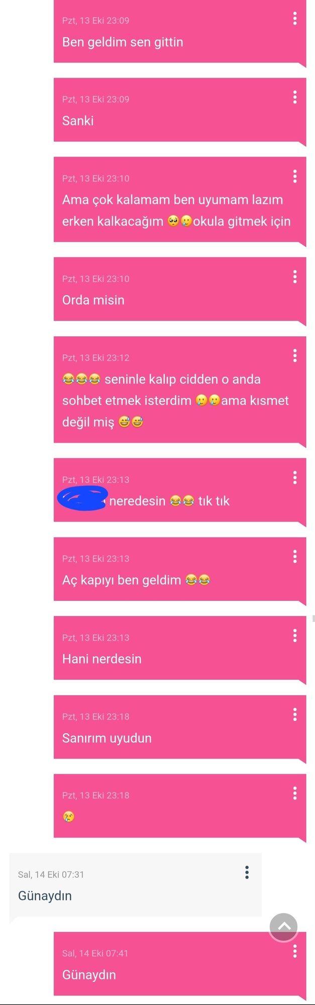 Sabah uyandın bu mesajları sevgilin atmış olsa cevabın ne olurdu?