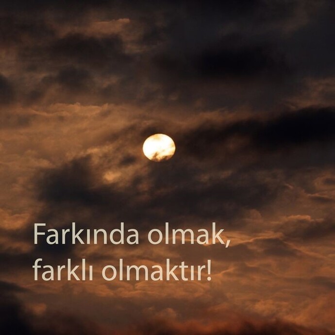 Farkında olduğumuz ve farkına vardığımız bir gün olsun 🥰 Neden hep olmayanı görüyoruz?