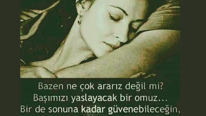 Başınızı yaslayacak bir omuz aradınız mı hiç?