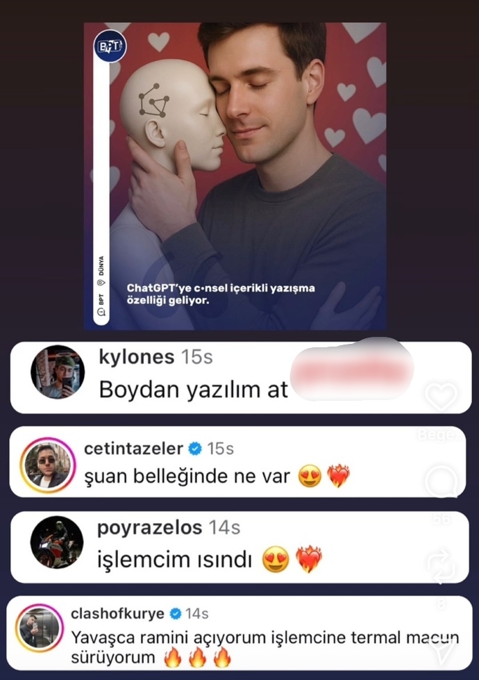 Nefes alsın yeter olayı tarihe mi karışıyor, yapay zeka sayesinde artık herkes sexting yapabilecek mi?