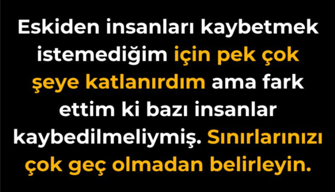 Bazı insanlar kaybedilmeli mi?