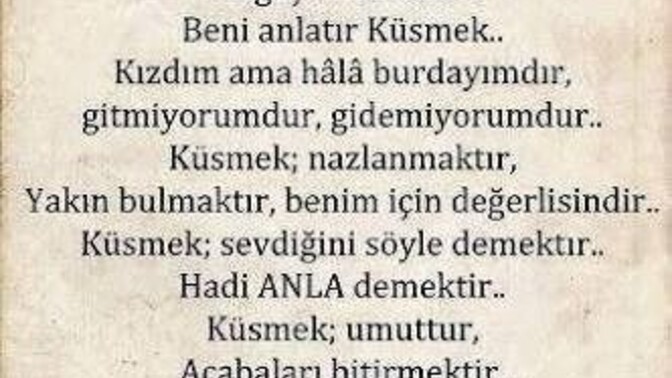 Küsmek de sevgiye , aşka dahil mi?