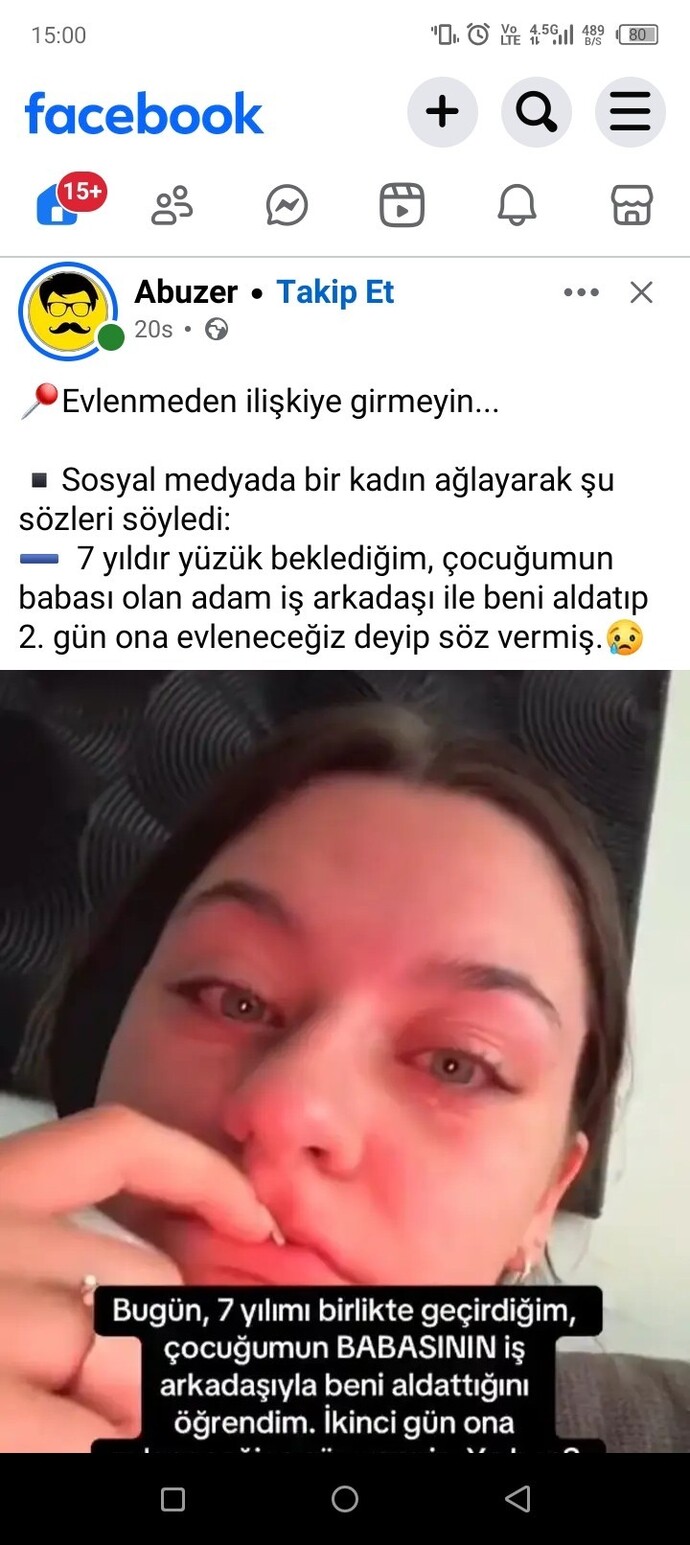 Evlenmeden olmamali değil mi?