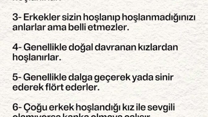 Erkekler bunlar doğru mu?
