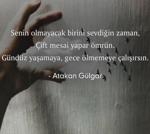 Senin olmayan birşeyi çok sevdin mi?