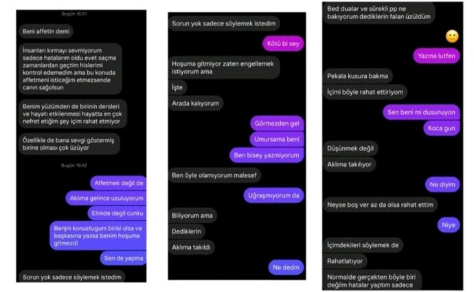 Sizce pişmanlık mı duymuş?
