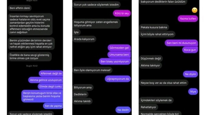 Sizce pişmanlık mı duymuş?