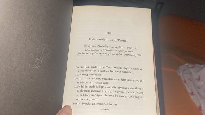 Biraz kitap okudum yine buraya geldim?