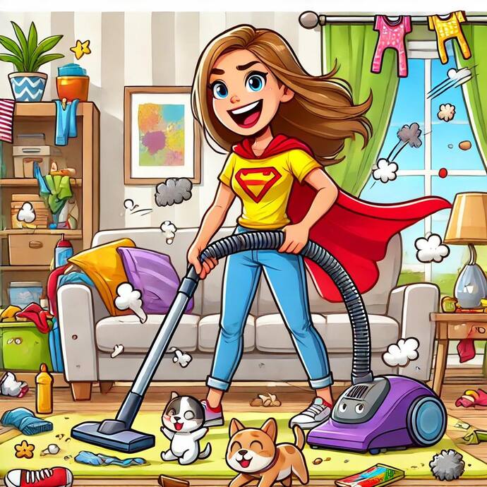 Süpürgeyi eline alınca hangisine dönüşüyorsun?