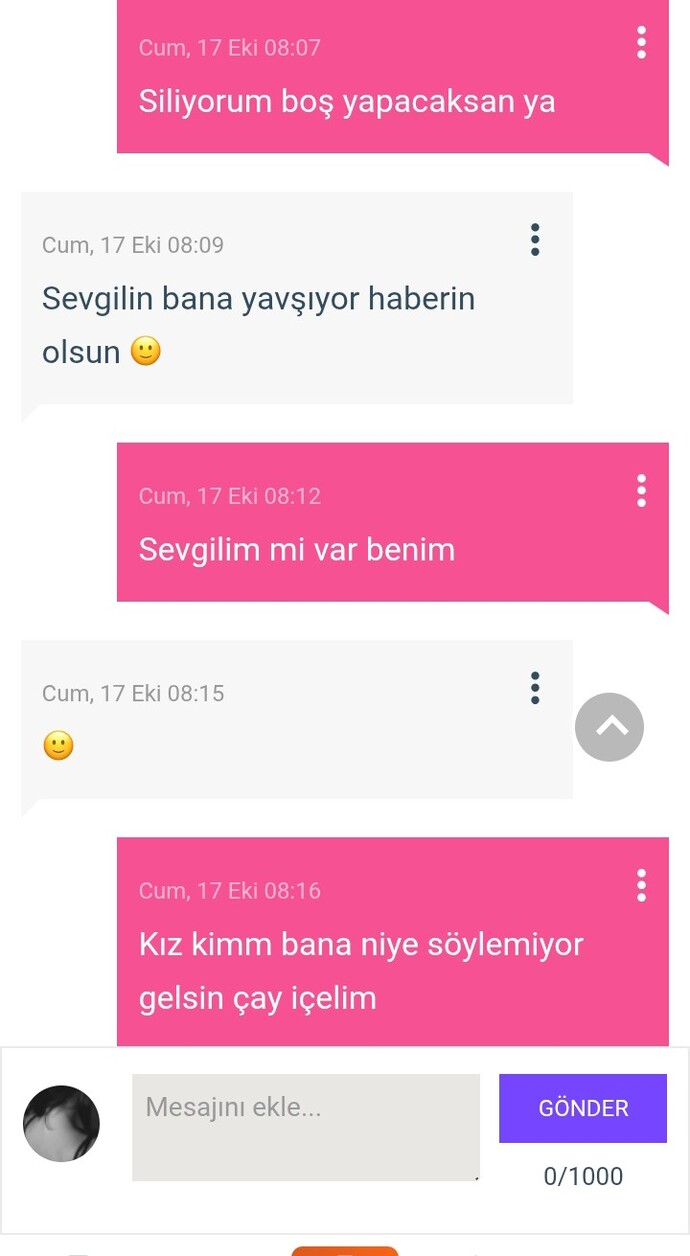 Sevgilim kimse ortaya çıkabilir mi?