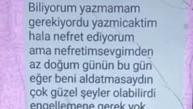 Al datan her kim olursa olsun. KADIN ya da  ERKEK. son bir mesajı atacak kadar da düşer mi sin?