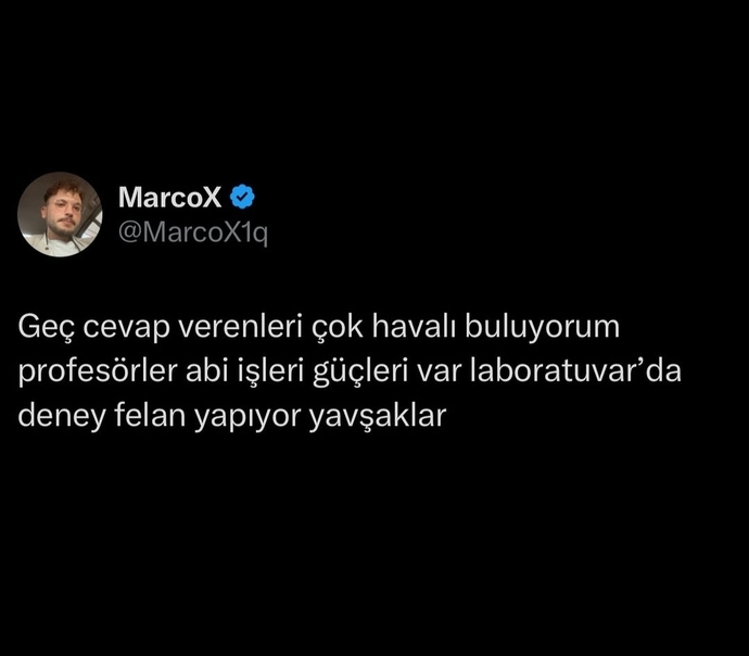 Mesaja geç cevap vermek havalı bir durum mu?