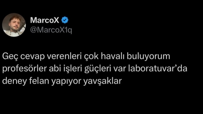 Mesaja geç cevap vermek havalı bir durum mu?