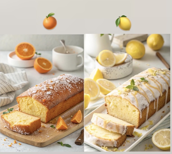 Sizce limonlu kek mi 🍋 portakallı kek mi 🍊?